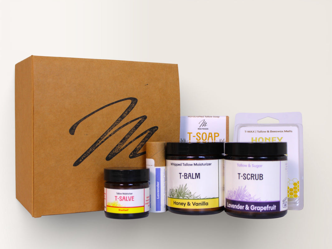 Massie Provisions Essentials Set featuring a variety of essential kitchen tools and items arranged neatly.