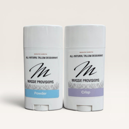 Massie Provisions deodorant stick with sleek packaging, designed for effective odor control and everyday freshness.